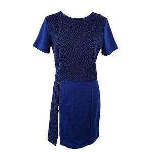 W118 by Walter Baker Dress Size Medium Short Sleeve Stretch Zipper Sheath